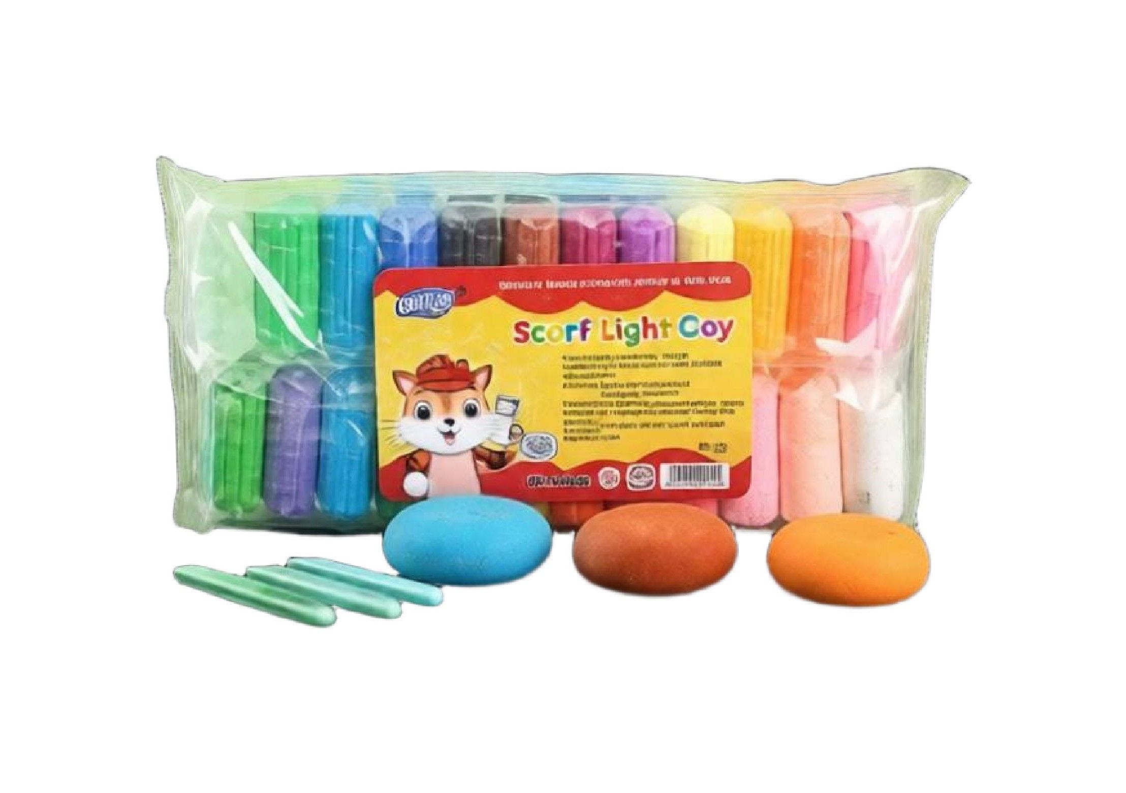 Легкий пластилин "Super light clay" 24цв, 10гр.